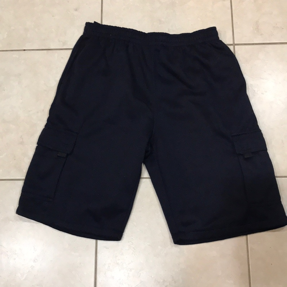 Navy blue cargo sweat shorts size 2XL